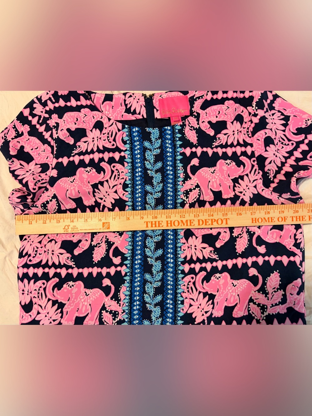 Lilly Pulitzer Blanca Stretch Romper High Tide Navy Perfect Pair Print Size 16 - Picture 9 of 16